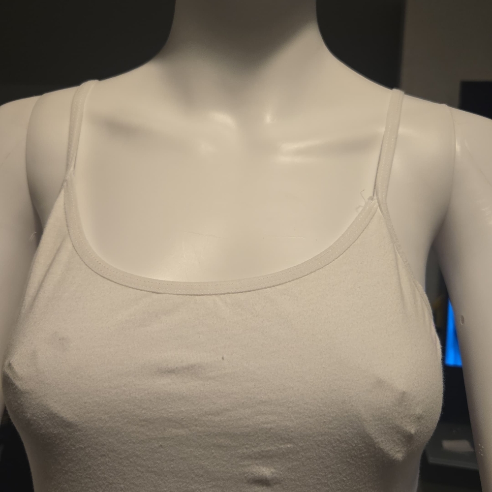 W079 Active Basic Women's White Camisole